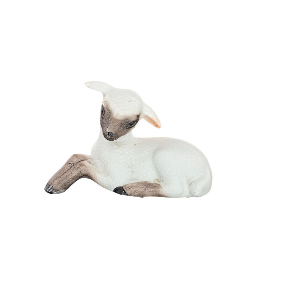 Freeman McFarlin George Good Sheep Lamb Mom Lying Down Miniature Figurine